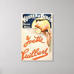 Toile 'Yvette Guilbert (c.1869-1944) chez Koster et Bial