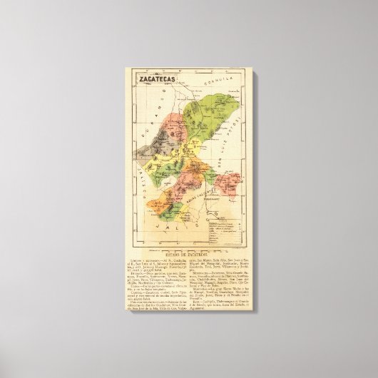 Toile Zacatecas, Mexique (Recto)