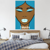 Toile Zahursha Canvas Print (Insitu(Chambre))