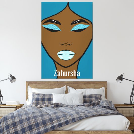 Toile Zahursha Canvas Print (Insitu(Chambre))