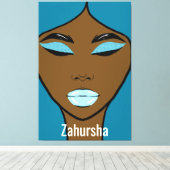 Toile Zahursha Canvas Print (Insitu (Plancher de Bois))
