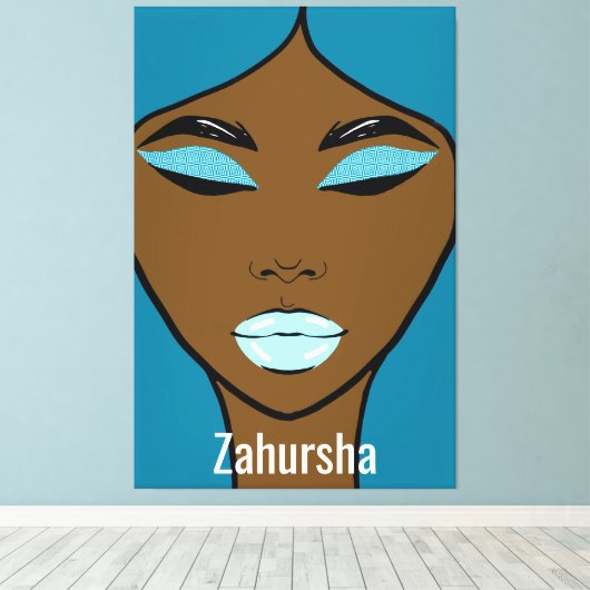 Toile Zahursha Canvas Print (Insitu (Plancher de Bois))