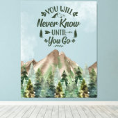 Toile Zazzle ne sait jamais (Insitu (Plancher de Bois))