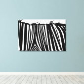 Toile Zebra Back Black & White Wrapper Canvas Imprimer (Insitu (Plancher de Bois))