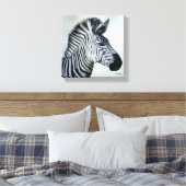 Toile Zebra Black and White Portrait Small (Insitu(Chambre))