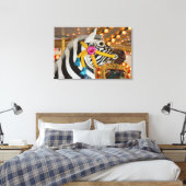 Toile Zebra Horse Merry-Go-Round Carousel Ride Photo (Insitu(Chambre))