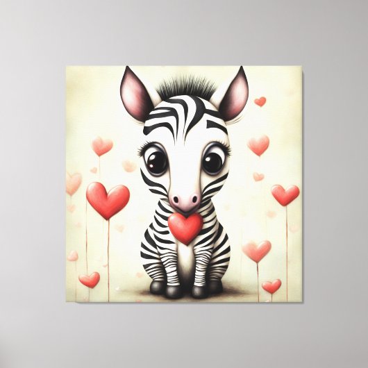 Toile Zebra Love 1 (Recto)