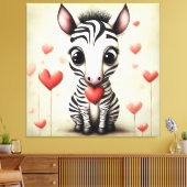 Toile Zebra Love 1 (Insitu(Salon))