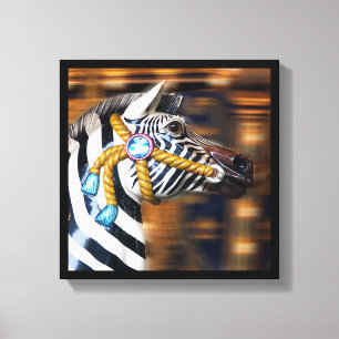 Toile Zebra merry-go-round Canvas série 20