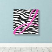 Toile Zebra Monogram Canvas Imprimer (Insitu (Plancher de Bois))