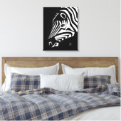 Toile Zebra Portrait Canvas Imprimer (Insitu(Chambre))