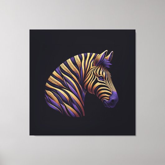 Toile Zebra Purple (Recto)