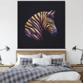 Toile Zebra Purple (Insitu(Chambre))