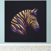 Toile Zebra Purple (Insitu (Plancher de Bois))