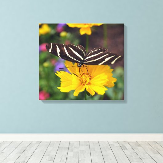 Toile Zebra Wings (Insitu (Plancher de Bois))