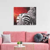 Toile Zèbre et Oxpecker (Insitu(Salon))