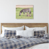 Toile Zèbre mère avec nouveau-né (Insitu(Chambre))