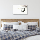 Toile Zen Circle Enso Koi Brush Peinture Art (Insitu(Chambre))