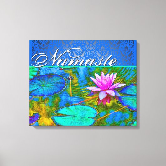 Toile Zen Lotus Yoga Praticien's Elegant Damask (Recto)