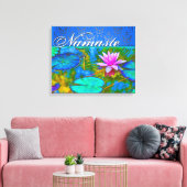 Toile Zen Lotus Yoga Praticien's Elegant Damask (Insitu(Salon))