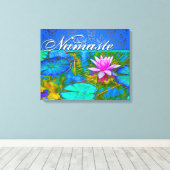 Toile Zen Lotus Yoga Praticien's Elegant Damask (Insitu (Plancher de Bois))