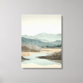 Toile Zen Misty Mountain Landscape (Recto)