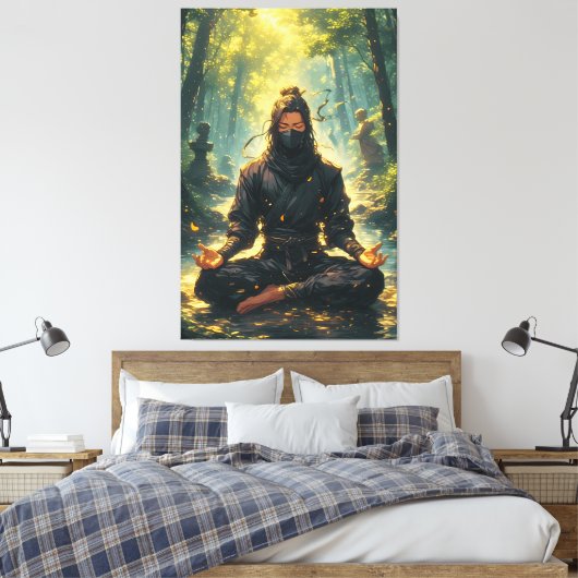 Toile Zen of the Shadow Warrior (Insitu(Chambre))