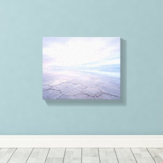 Toile ZENAH | Salar de Uyuni 'Miroir Infini' | Nuage (Insitu (Plancher de Bois))