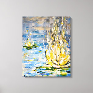 Toile Zénitude Nénuphar abstrait & art zen