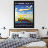 Toile Zeppelin Voyages ~ Survol de la mer et de la terre (Insitu(Chambre))