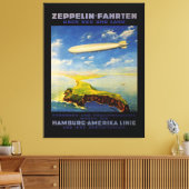 Toile Zeppelin Voyages ~ Survol de la mer et de la terre (Insitu(Salon))