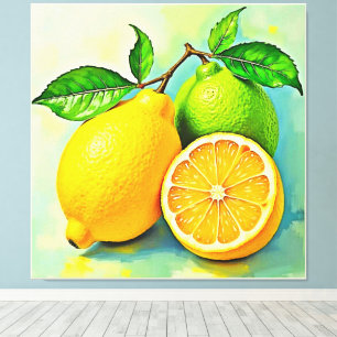 Toile Zesty Citrus Burst Sunshine Design