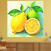 Toile Zesty Citrus Burst Sunshine Design (Insitu(Salon))