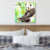 Toile Zhen Zhen le panda sur bambou (Insitu(Chambre))