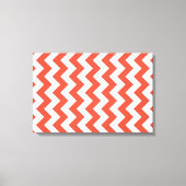 Toile Zigzag orange et blanc (Recto)