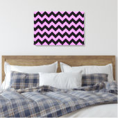 Toile Zigzag rose et noir (Insitu(Chambre))