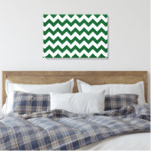Toile Zigzag vert et blanc (Insitu(Chambre))