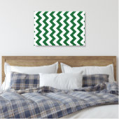 Toile Zigzag vert et blanc (Insitu(Chambre))