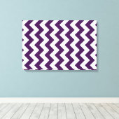 Toile Zigzag violet et blanc (Insitu (Plancher de Bois))