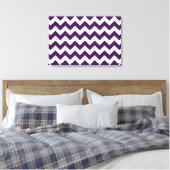 Toile Zigzag violet et blanc (Insitu(Chambre))
