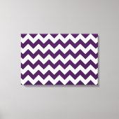 Toile Zigzag violet et blanc (Recto)