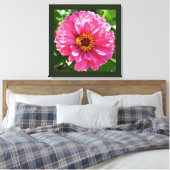 Toile Zinnia rose (Insitu(Chambre))