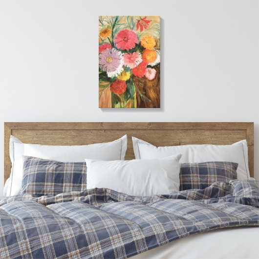 Toile Zinnias et Asters | Tadeusz Makowski (Insitu(Chambre))