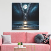 Toile Zipper Dézippant Le Lune (Insitu(Salon))