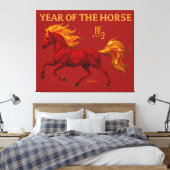 Toile Zodiac Chinese New Year 2026 Yang Fire Horse (Insitu(Chambre))
