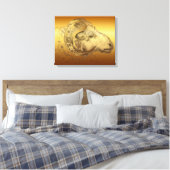 Toile Zodiac Chinois Golden Aries (Insitu(Chambre))