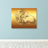 Toile Zodiac Chinois Golden Aries (Insitu (Plancher de Bois))