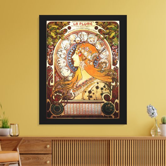 Toile Zodiac par Alphonse Mucha (Insitu(Salon))