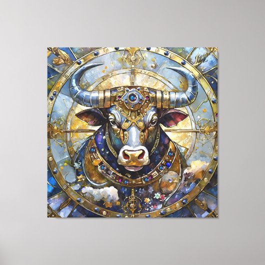 Toile Zodiac - Taurus Le Taureau (Recto)