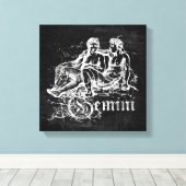 Toile Zodiac Vintage Gemini (Insitu (Plancher de Bois))
